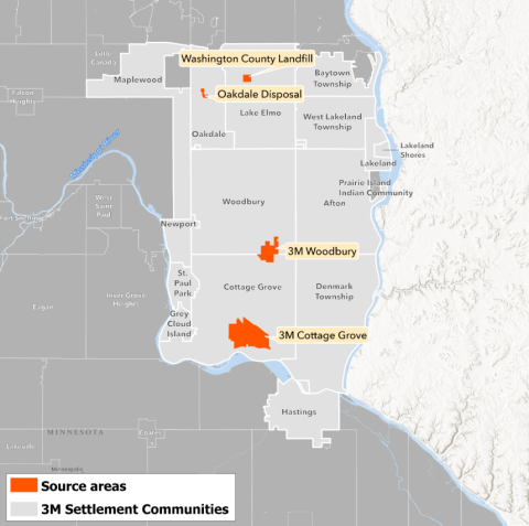Map of east metro communities